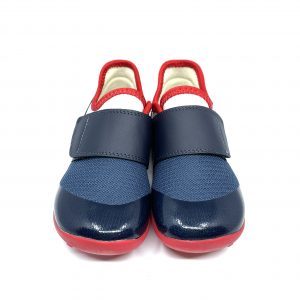 Bobux Dimension II Silver Navy+Red iWalk/kid+