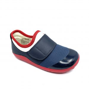 Bobux Dimension II Silver Navy+Red iWalk/kid+