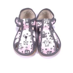 Baby Bare Shoes papuče – Pink cat