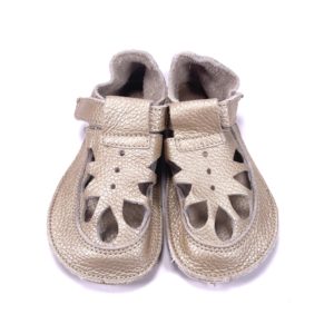 Baby Bare Shoes OI Shimer gold – Summer Perforation