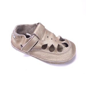 Baby Bare Shoes OI Shimer gold – Summer Perforation