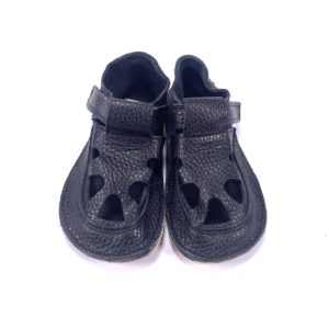 Baby Bare Shoes OI All Black – Summer Perforation