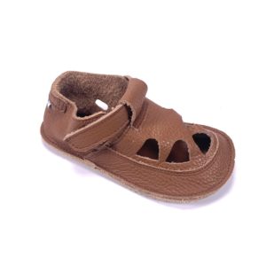Baby Bare Shoes OI All Brown – Summer Perforation