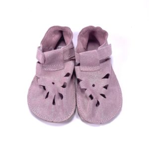 Baby Bare Shoes IO Sparkle pink – Front Perforation Sandals