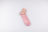 Moe detské vrúbkované členkové ponožky Ružové